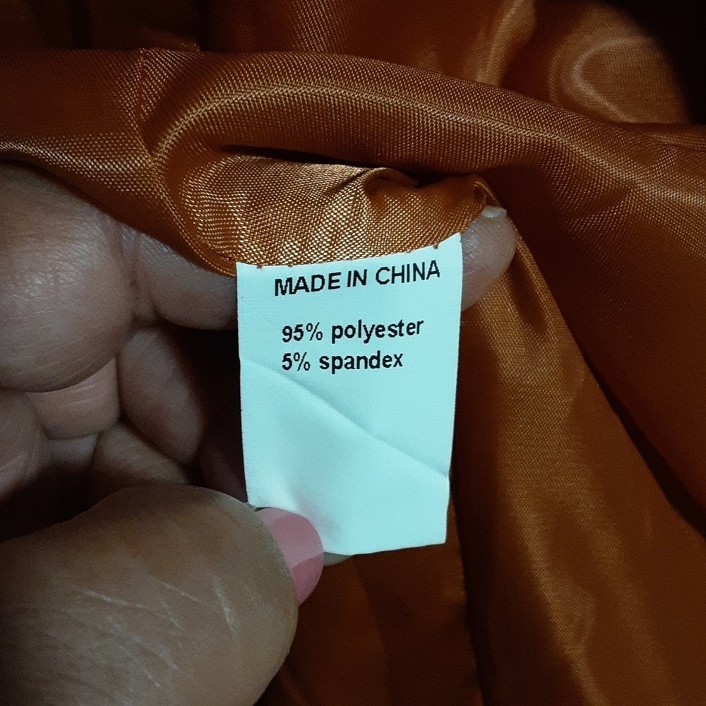O ORDERPLUS Women's Coat Orange Size XL. - Picture 3 of 9